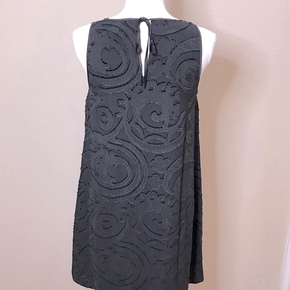 Loft Black Sleeveless Swing Dress 4P - Picture 4 of 8